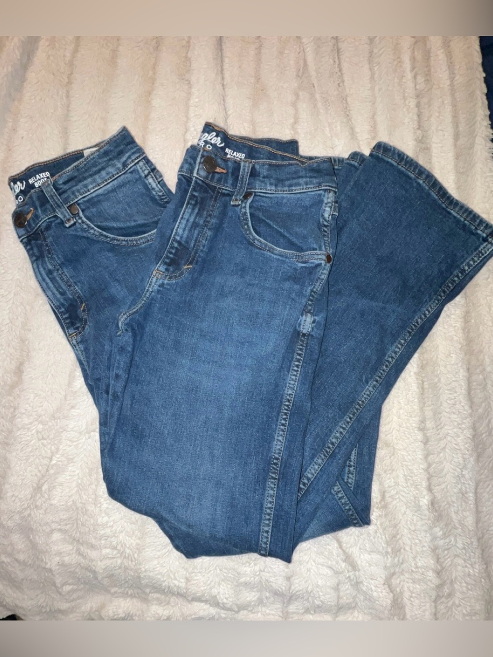 2 Pair Wrangler Retro Relaxed Bootcut Jeans Size 16